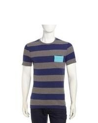 Navy Horizontal Striped T-shirt