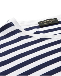 Burberry Runway Striped Cotton Jersey T Shirt