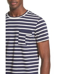 A.P.C. Stripe Pocket T Shirt