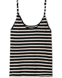Current/Elliott The Twisted Striped Stretch Cotton Jersey Tank