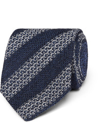 Ermenegildo Zegna 8cm Striped Silk Blend Tie