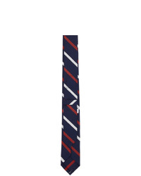 Thom Browne Navy Banker Stripe Classic Necktie