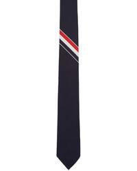 Thom Browne Navy Classic Stripe Tie