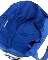 San Diego Hat Company Wide Striped Tote Bag Blue