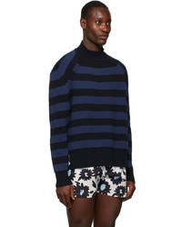 Jacquemus Blue Navy La Maille Rayures Sweater