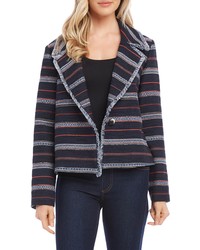 Karen Kane Stripe Tweed Jacket