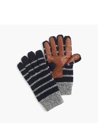 J.Crew Striped Wool Smartphone Gloves