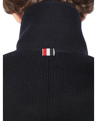 Thom Browne Merino Wool Knitwear Jacket W Stripes