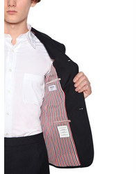 Thom Browne Tech Twill Wool Jacket W Stripes