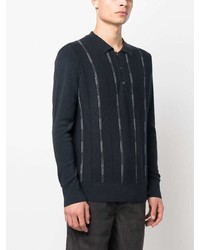 Wood Wood Striped Wool Polo Shirt
