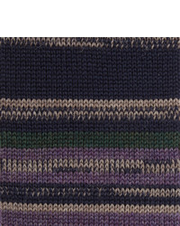 Etro 5cm Striped Knitted Wool Tie
