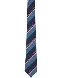 Paul Smith Blue Speckle Stripe Tie