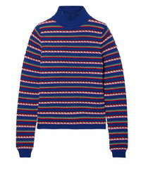 Rosie Assoulin Striped Wool Turtleneck Sweater