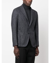 Tagliatore Micro Houndstooth Pattern Blazer