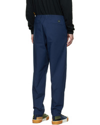 Ps By Paul Smith Blue Double Pocket Trousers