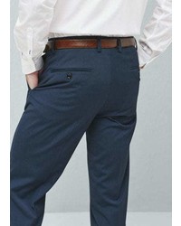 Navy Houndstooth Dress Pants