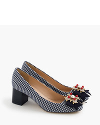 J.Crew Collection Jeweled Heels In Houndstooth