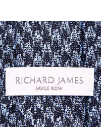 Richard James 75cm Houndstooth Silk Tie