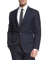 Navy Houndstooth Suit