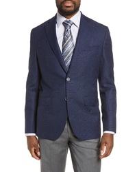 David Donahue Arnold Classic Fit Check Wool Sport Coat