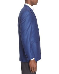 Canali Classic Fit Houndstooth Wool Sport Coat