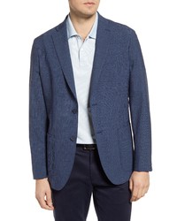 Nordstrom Tech  Fit Wool Blend Sport Coat In Navy  Blue Mini Houndstooth At