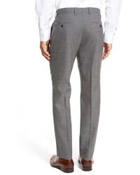 BOSS Genesis Flat Front Houndstooth Wool Trousers