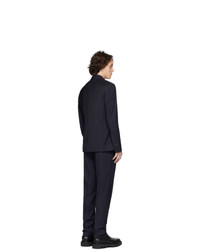 Etro Navy Wool Houndstooth Suit