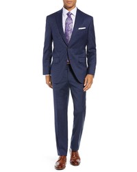 David Donahue Ryan Classic Fit Houndstooth Wool Suit