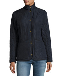 Barbour Combe Polar Quilt Utility Jacket Navy