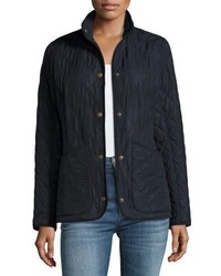Barbour Combe Polar Quilt Utility Jacket Navy