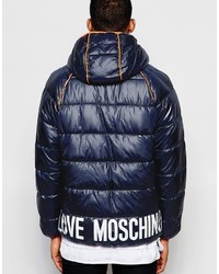 Love Moschino Padded Jacket Piping Detail