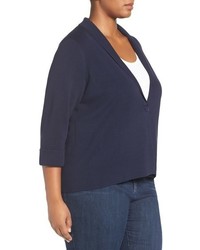 Eileen Fisher Plus Size Silk Organic Cotton Sweater Jacket