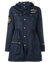 RED Valentino Patched Flared Hooded Jacket