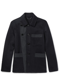 Burberry Runway Gabardine Trimmed Double Faced Cashmere Jacket