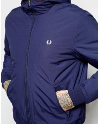 Fred Perry Sailing Jacket With Insulation In Blue