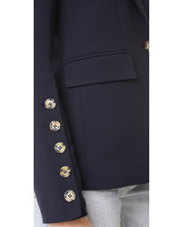 Veronica Beard Steele Cutaway Button Cuff Jacket