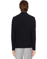 Emporio Armani Stretch Woven Effect Jersey Jacket