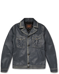 Tod's Waxed Nappa Leather Pilot Jacket