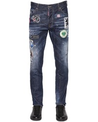DSQUARED2 165cm Cool Guy Fit Patched Denim Jeans