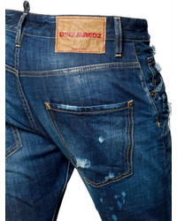 DSQUARED2 165cm Kenny Twist Patches Denim Jeans