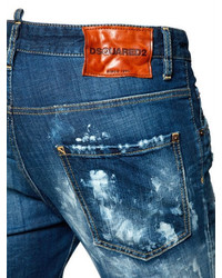 DSQUARED2 16cm Skater Baker Wash Denim Jeans