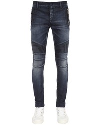 Balmain 175cm Biker Stretch Denim Jeans