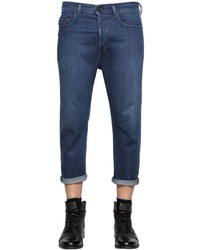Diesel 18cm Rhial Cropped Cotton Denim Jeans