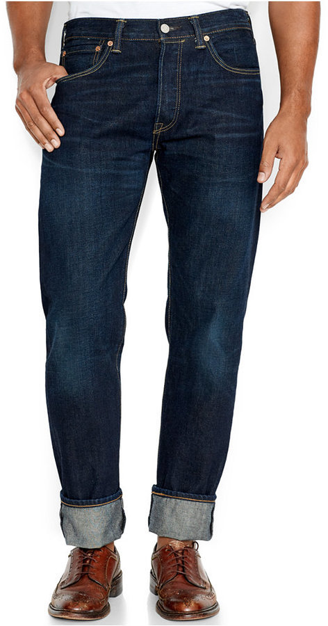 Levi's 501 Ct Customized Tapered Jeans Harrison Wash, $68 | Macy's ...