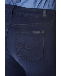 7 For All Mankind Slim Illusion Luxe Kimmie Straight In Rich Blue
