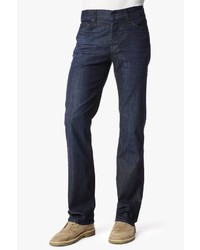 7 For All Mankind Standard Classic Straight In Deep Cobalt Indigo