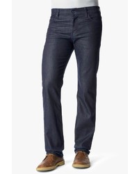7 For All Mankind Standard Classic Straight In No Fade Blue Blue Blue Deep Indigo