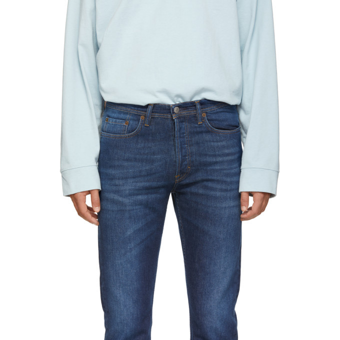 Acne Studios Acne S Blue Bla Konst River Jeans, $280 | SSENSE