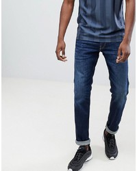 Replay Anbass Slim Stretch Jeans In Dark Wash